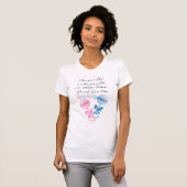 Roze en blauwe ratten Verwachten mam T-shirt (Voorkant volledig)