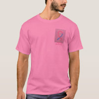 Roze en blauwe ribbon engel shirten voor bewustwor