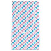 Roze en blauwe ringen klein cadeauzakje (Voorkant)