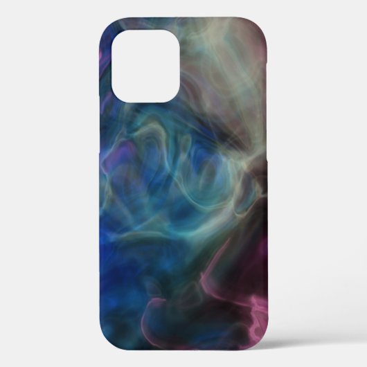 Roze en blauwe rook abstract Case-Mate iPhone case (Achterkant)