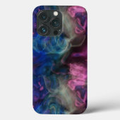 Roze en blauwe rook abstract Case-Mate iPhone case (Achterkant)