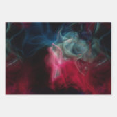 Roze en blauwe rook abstract inpakpapier vel (Voorkant 2)