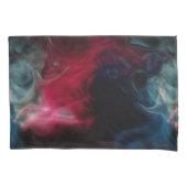 Roze en blauwe rook abstract kussensloop (Voorkant)