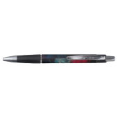 Roze en blauwe rook abstract pen (Achterkant)