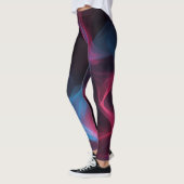 Roze en blauwe rookwerveling leggings (Links)