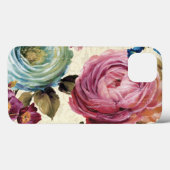Roze en blauwe Roos Case-Mate iPhone Case (Achterkant (horizontaal))