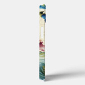 Roze en blauwe Roos Case-Mate iPhone Case (Achterkant / Rechts)