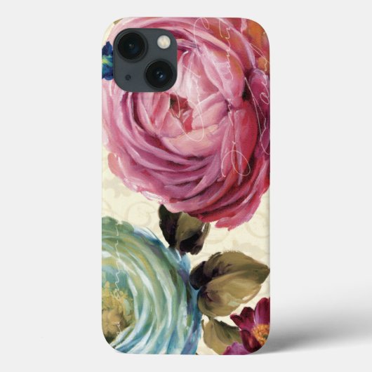 Roze en blauwe Roos Case-Mate iPhone Case (Achterkant)