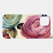 Roze en blauwe Roos Case-Mate iPhone Case (Achterkant (horizontaal))