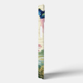 Roze en blauwe Roos Case-Mate iPhone Case (Achterkant / Rechts)