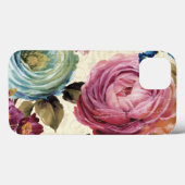 Roze en blauwe Roos Case-Mate iPhone Case (Achterkant (horizontaal))