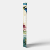 Roze en blauwe Roos Case-Mate iPhone Case (Achterkant / Rechts)