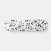 Roze en blauwe Rozen Floral Pattern Skateboard (Horizontaal)