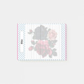 Roze en Blauwe Rozen Notities Post-it® Notes (Voorkant)