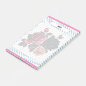 Roze en Blauwe Rozen Notities Post-it® Notes (Schuin)