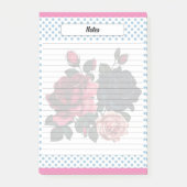 Roze en Blauwe Rozen Notities Post-it® Notes (Voorkant)