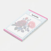 Roze en Blauwe Rozen Notities Post-it® Notes (Schuin)