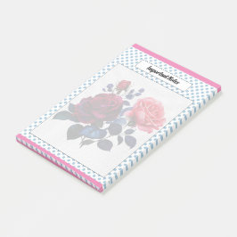 Roze en Blauwe Rozen Notities Post-it® Notes