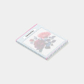 Roze en Blauwe Rozen Notities Post-it® Notes (Schuin)
