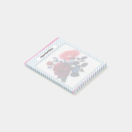 Roze en Blauwe Rozen Notities Post-it® Notes