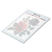 Roze en Blauwe Rozen Recept Notitieblok (Schuin)