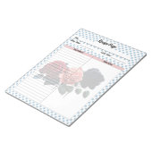 Roze en Blauwe Rozen Recept Notitieblok (Schuin)