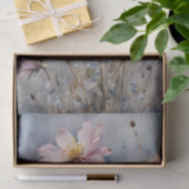 Roze en Blauwe Rozen Waterverf Decoupage Tissuepapier (Geschenk)