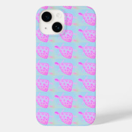 Roze en blauwe schildpad Apple iPhone Case