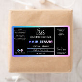 Roze en blauwe serumetiketten voor holografische h etiket (Insitu)