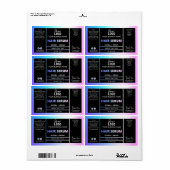 Roze en blauwe serumetiketten voor holografische h etiket (Full Sheet)