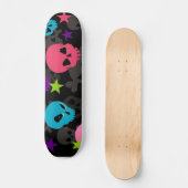 roze en blauwe skateboard van de schedel (Voorkant)