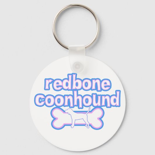 Roze en blauwe Sleutelhanger rond de sequoia (Voorkant)