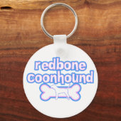 Roze en blauwe Sleutelhanger rond de sequoia (Voorkant)
