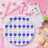 Roze en blauwe snoep papieren bord (Feest)
