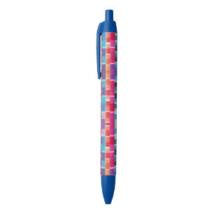 roze en blauwe stalen pen