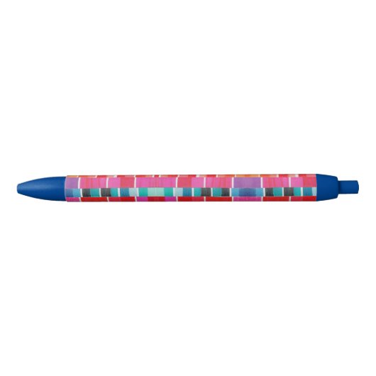 roze en blauwe stalen pen (Voorkant)