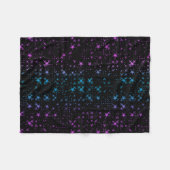 Roze en blauwe sterren fleece deken (Voorkant (Horizontaal))