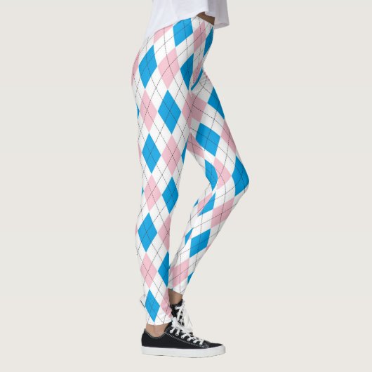 Roze en blauwe stijl leggings (Rechts)