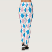 Roze en blauwe stijl leggings (Achterkant)