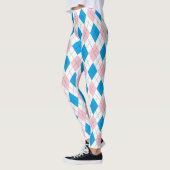 Roze en blauwe stijl leggings (Links)