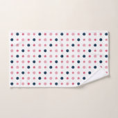 Roze en blauwe Stippen Bad Handdoek (Handdoek)