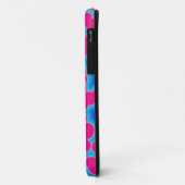 roze en blauwe stippen draagtas Case-Mate iPhone case (Achterkant/links)