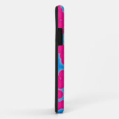 roze en blauwe stippen draagtas Case-Mate iPhone case (Achterkant/rechts)