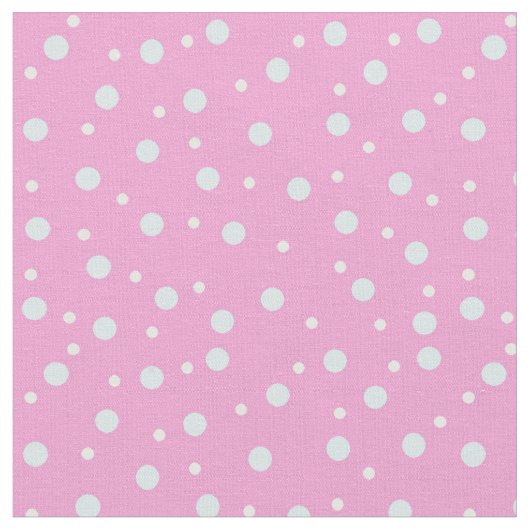 Roze en Blauwe Stippen Stof (Close Up)