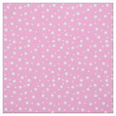 Roze en Blauwe Stippen Stof (Swatch)