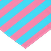 Roze en blauwe strepen ontwerp tafelkleed (Gekanteld)