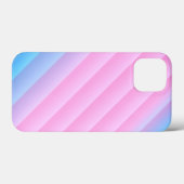 Roze en blauwe strepen, prachtige pasteelkleuren Case-Mate iPhone case (Achterkant (horizontaal))