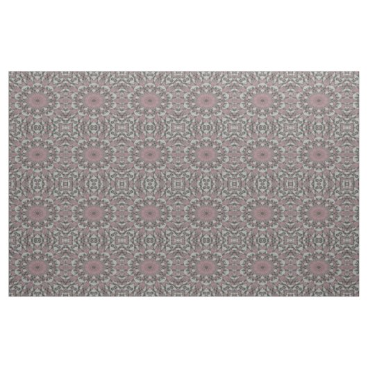 Roze en Blauwe Swirl Patterned Fabric Stof (Yard (91,4 cm))