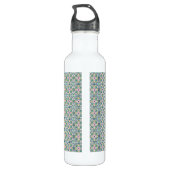 Roze en blauwe tegel waterfles  (Achterkant)