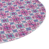 Roze en Blauwe Tegels Ontwerp Snijplank (Hoek)